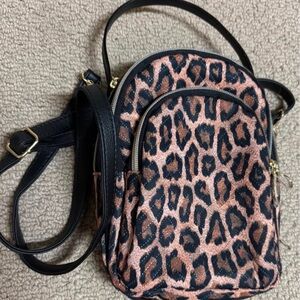 Leopard Print Crossbody Bag